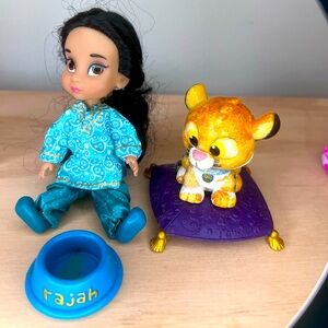 Disney Animators collection Jasmine and Rajah collection.
